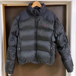Polo by Ralph Lauren Down Puffer Jacket Coat Mens Size XXL Black Full Zip